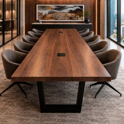 Handmade Thick Solid Wood Dining Table Builder 2.5 Inch Thick