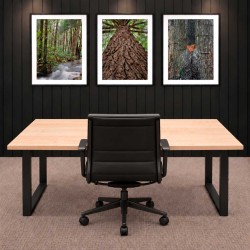 Made to Order White Hard Maple Desk and Desktops | Customize Your Options | Free Shipping