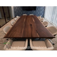 Live Edge Black Walnut Dining and Conference Table Configurator - Customize Your Solid Wood Table