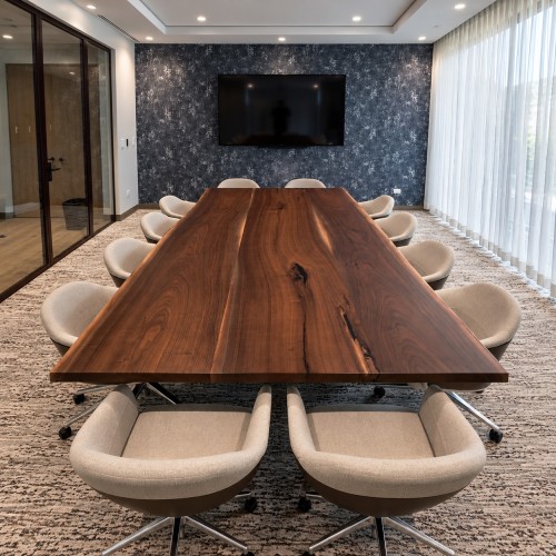 Live Edge Black Walnut Dining and Conference Table Configurator - Customize Your Solid Wood Table