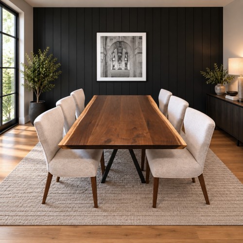 96" x 36" Made to Order Live Edge Black Walnut Dining Table with Legs - Free Shipping 96" x 36" Made to Order Live Edge Black Walnut Dining Table with Legs - Free Shipping