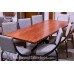 Bubinga Wide Plank Dining Table with Custom Base - Made in the USA - Free Shipping Bubinga Wide Plank Dining Table with Custom Base - Made in the USA - Free Shipping