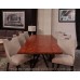 Bubinga Wide Plank Dining Table with Custom Base - Made in the USA - Free Shipping Bubinga Wide Plank Dining Table with Custom Base - Made in the USA - Free Shipping