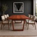 Sapele Mahogany Made to Order Dining Table with Legs | Select Size, Stain and Leg Options - Free Shipping