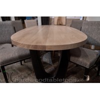 Oval White Oak Dining Table with Custom Legs - Made in the USA - Free Shipping