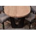 Oval White Oak Dining Table with Custom Legs - Made in the USA - Free Shipping