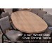 Oval White Oak Dining Table with Custom Legs - Made in the USA - Free Shipping