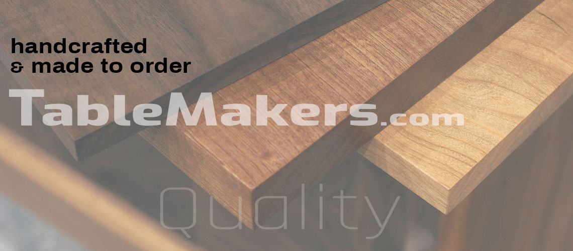 Spiritcraft Furniture is a trusted manufactured of premium quality made to order solid wood dining tables, tabletops, bartops and conference tables.