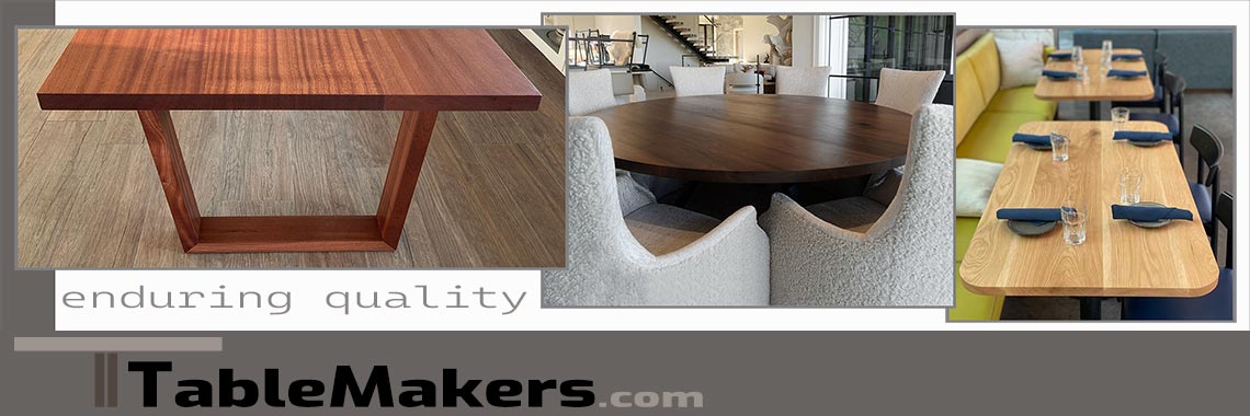 Heirloom quality solid wood tables and live edge table tops